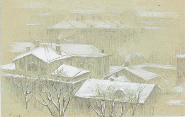 Шипиленко Александр Кузьмич. Лот из пяти листов с видами Москвы